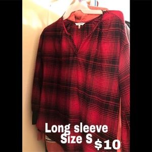 Cute hot pink long sleeve blouse